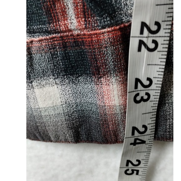 Volcom Workwear Flannel Shirt Mens Medium Plaid Button Up‎ Long Sleeve - Picture 10 of 14